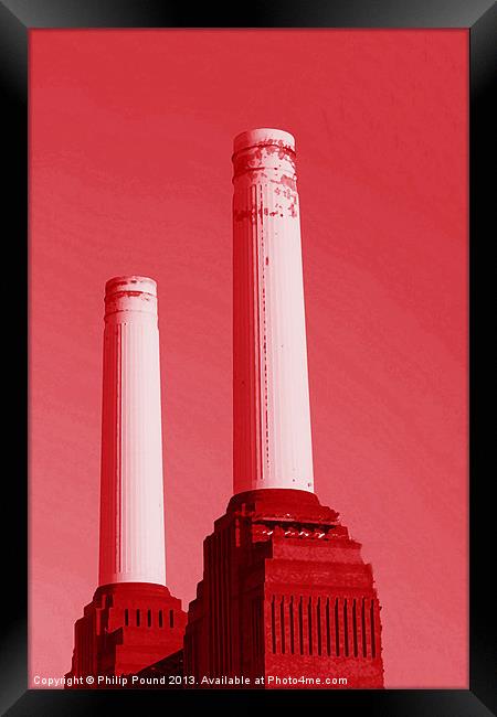 Battersea Power Station London Framed Print by Philip Pound