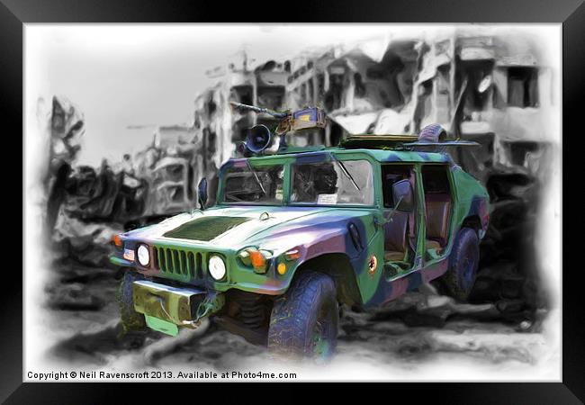 Humvee Framed Print by Neil Ravenscroft