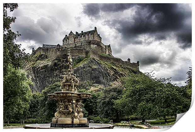 Edinburgh Castle Print by Sam Smith