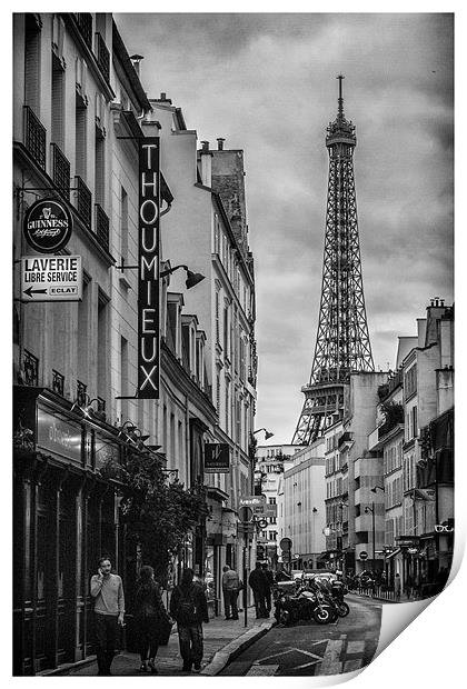 Eiffel Tower View Print by stuart bennett