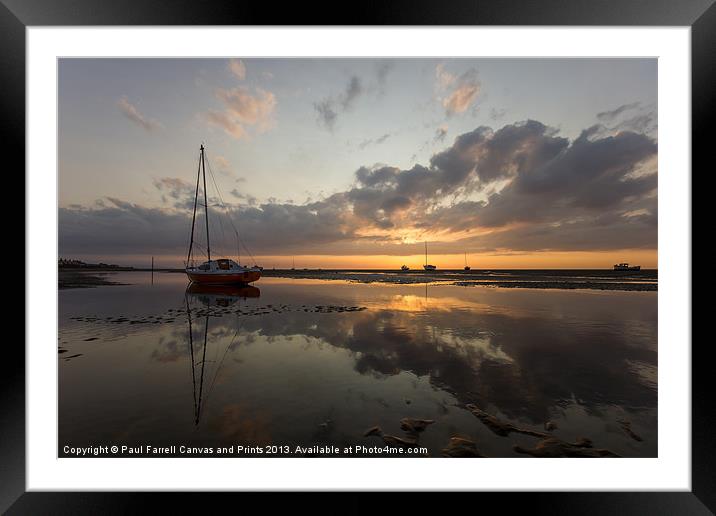 Meols reflections Framed Mounted Print by Paul Farrell Photography