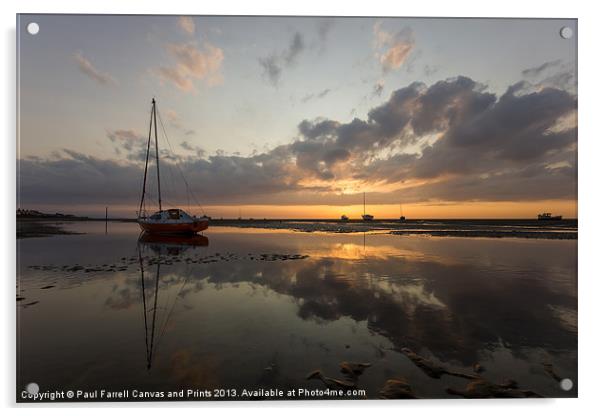 Meols reflections Acrylic by Paul Farrell Photography
