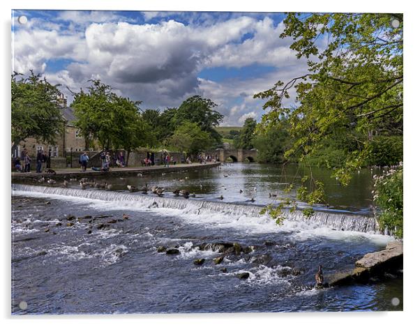 River Wye Bakewell Acrylic by Richard Thomas