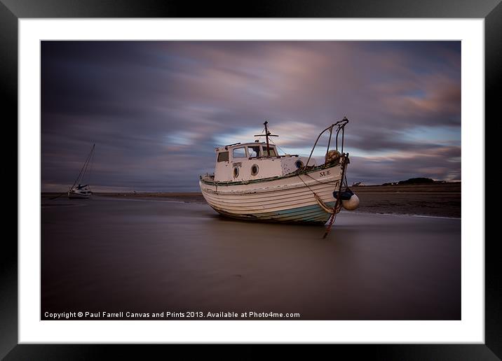 Moored at Meols Framed Mounted Print by Paul Farrell Photography