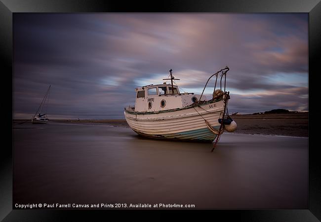 Moored at Meols Framed Print by Paul Farrell Photography