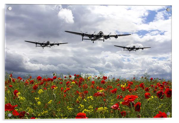 Lancaster Remembrance Acrylic by J Biggadike