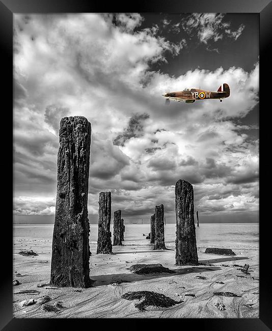 Wood Henge Spitfire YBW Framed Print by Robert  Radford