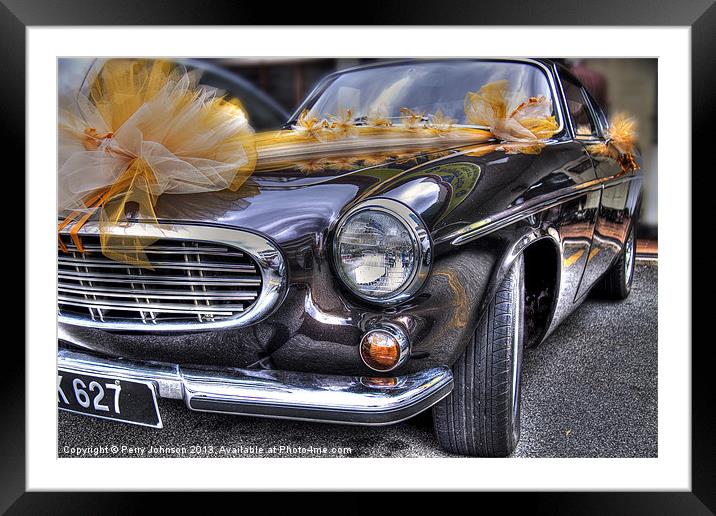 Wedding car Framed Mounted Print by Perry Johnson
