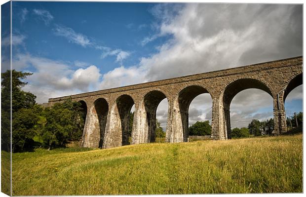 Railway Viaduct at Tomatin Canvas Print by Jacqi Elmslie