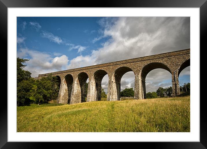 Railway Viaduct at Tomatin Framed Mounted Print by Jacqi Elmslie