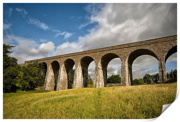 Railway Viaduct at Tomatin Print by Jacqi Elmslie