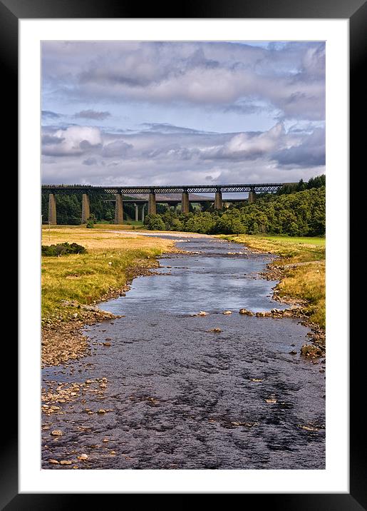 The Findhorn River Viaduct Framed Mounted Print by Jacqi Elmslie