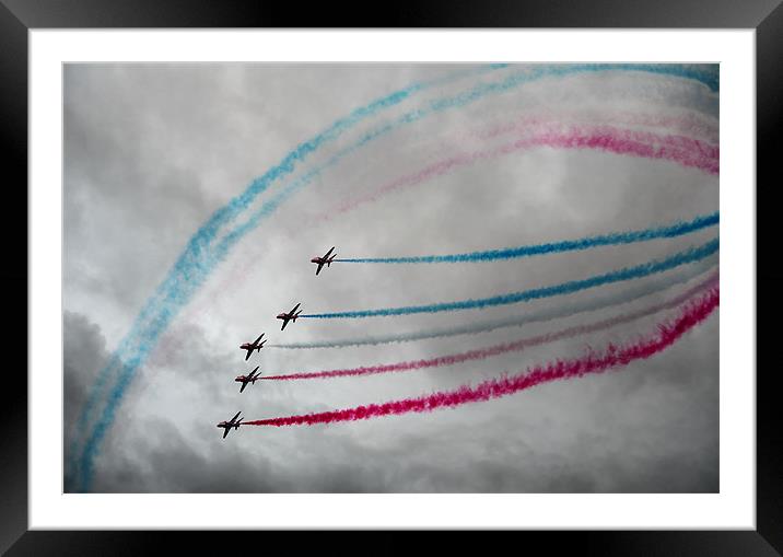 Red Arrows Framed Mounted Print by Robert  Radford