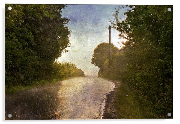 A Rainy Day Acrylic by Dawn Cox