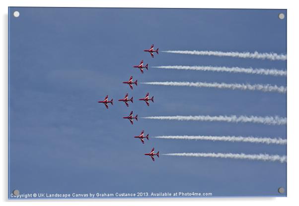 Red Arrows Acrylic by Graham Custance
