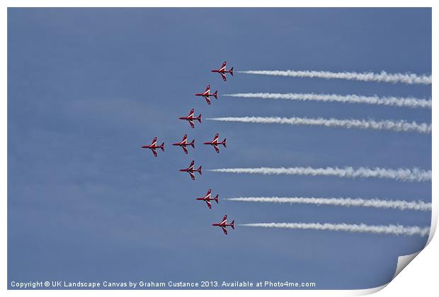Red Arrows Print by Graham Custance