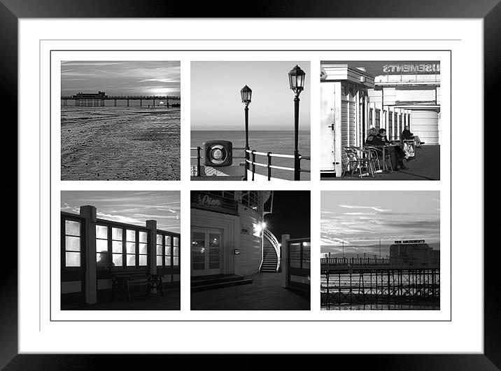 Pier Moods Framed Mounted Print by Malcolm McHugh