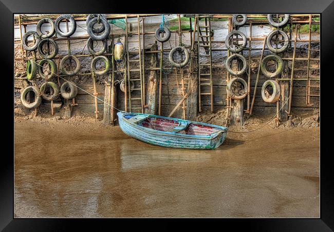 Tyred Boat 2013 Framed Print by Martin Parkinson