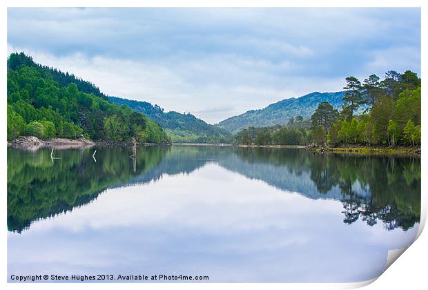 Tranquility of a Scottish Loch Print by Steve Hughes