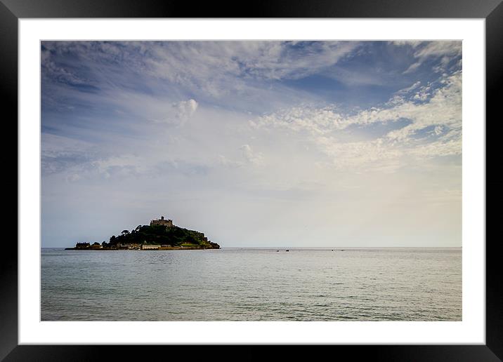 St Michaels Mount Cornwall Framed Mounted Print by Oxon Images