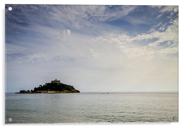 St Michaels Mount Cornwall Acrylic by Oxon Images