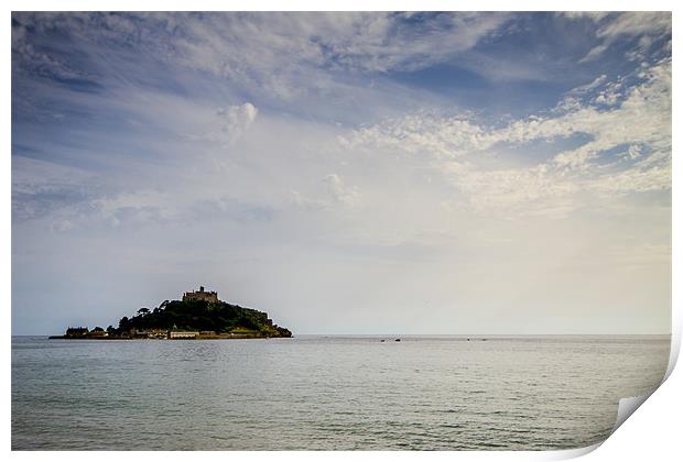 St Michaels Mount Cornwall Print by Oxon Images