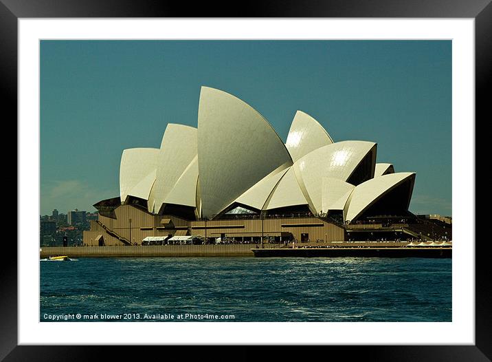 Sydney Opera House Framed Mounted Print by mark blower