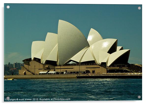 Sydney Opera House Acrylic by mark blower