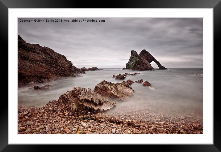 Bow Fiddle Rock Framed Mounted Print by John Barrie