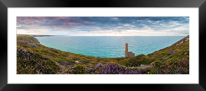 Wheal Coates Panorama Framed Mounted Print by Jonathan Swetnam