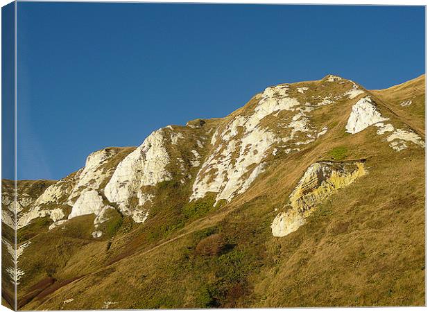 The White Cliffs of Dover Canvas Print by Antoinette B
