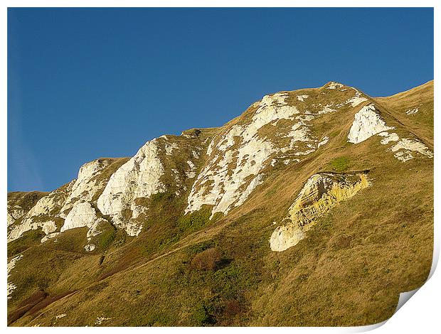 The White Cliffs of Dover Print by Antoinette B
