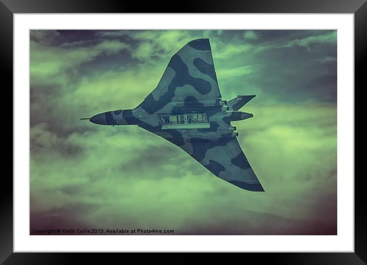 Vulcan Bomber Framed Mounted Print by Keith Cullis