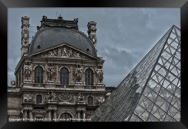 Louvre Museum Paris France Framed Print by Philip Pound