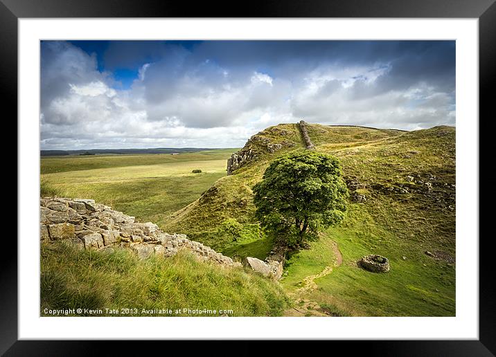 Sycamore Gap, Hadrians Wall Framed Mounted Print by Kevin Tate