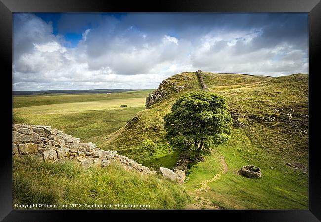 Sycamore Gap, Hadrians Wall Framed Print by Kevin Tate