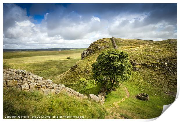 Sycamore Gap, Hadrians Wall Print by Kevin Tate