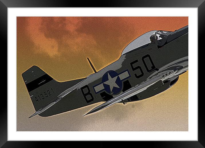 Mustang Framed Mounted Print by Bill Simpson