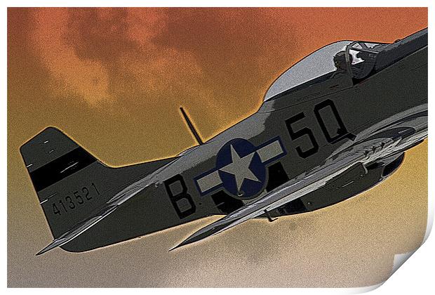Mustang Print by Bill Simpson