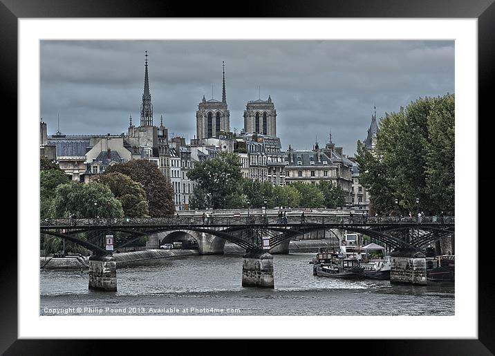 Notre Dame Paris Framed Mounted Print by Philip Pound