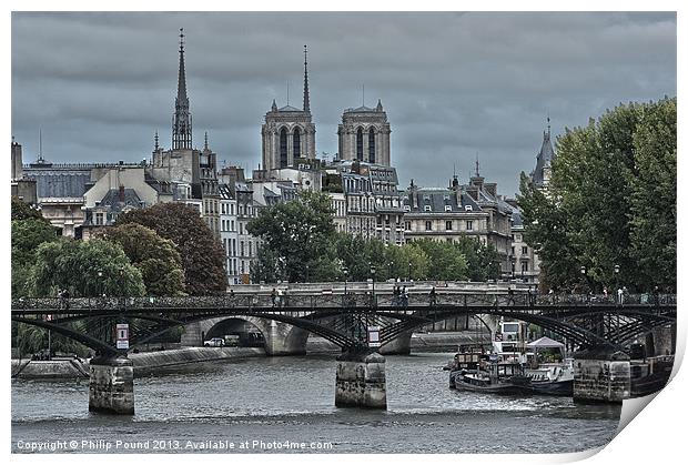 Notre Dame Paris Print by Philip Pound