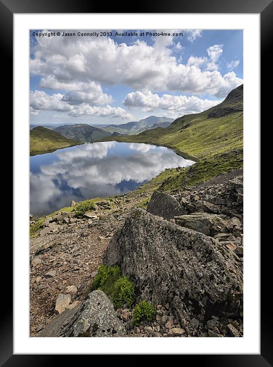 Stickle Tarn Views Framed Mounted Print by Jason Connolly