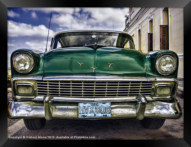 Old green Chevy Framed Print by Graham Moore