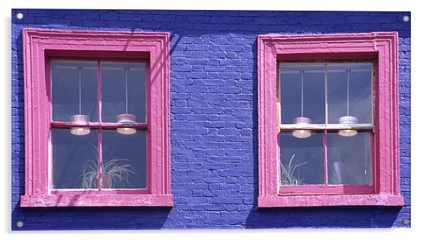 Pink Windows Acrylic by Malcolm McHugh