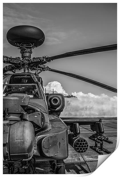 Apache Longbow Attack Helicopter Print by P H