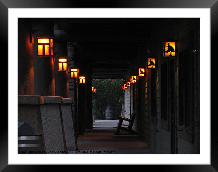 Lights Framed Mounted Print by Pics by Jody Adams