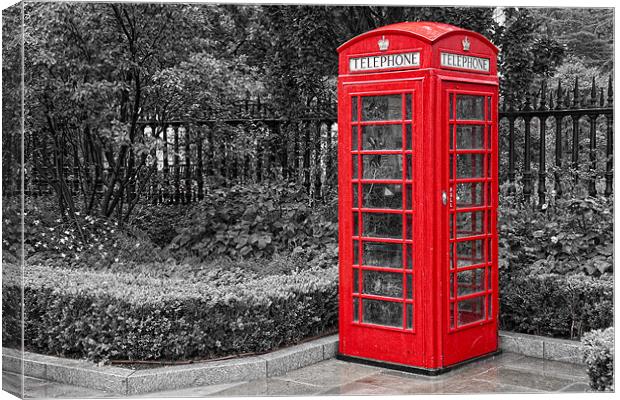 Red Telephone Box Canvas Print by Paul Rayment