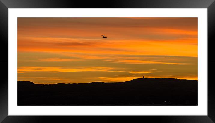 Sunset over Wee Cumbrae Framed Mounted Print by Tylie Duff Photo Art