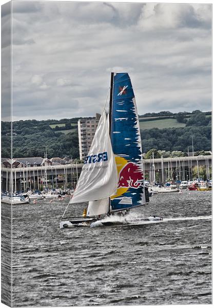 Extreme 40 Team Red Bull Canvas Print by Steve Purnell