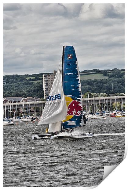 Extreme 40 Team Red Bull Print by Steve Purnell
